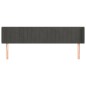 vidaXL Kopfteil mit Ohren Dunkelgrau 163x16x78/88 cm Samt vidaXL Kopfteil mit Ohren Dunkelgrau 163x16x78/88 cm Samt