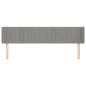 vidaXL Kopfteil mit Ohren Hellgrau 163x16x78/88 cm Samt