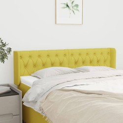 vidaXL Kopfteil mit Ohren Grün 163x16x78/88 cm Stoff