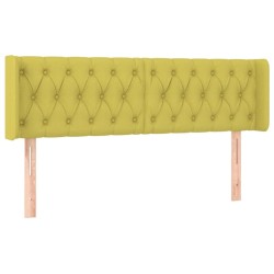 vidaXL Kopfteil mit Ohren Grün 163x16x78/88 cm Stoff