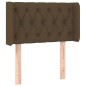 vidaXL Kopfteil mit Ohren Dunkelbraun 83x16x78/88 cm Stoff vidaXL Kopfteil mit Ohren Dunkelbraun 83x16x78/88 cm Stoff
