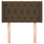 vidaXL Kopfteil mit Ohren Dunkelbraun 83x16x78/88 cm Stoff vidaXL Kopfteil mit Ohren Dunkelbraun 83x16x78/88 cm Stoff