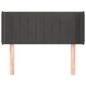 vidaXL Kopfteil mit Ohren Dunkelgrau 103x16x78/88 cm Samt vidaXL Kopfteil mit Ohren Dunkelgrau 103x16x78/88 cm Samt