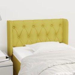 vidaXL Kopfteil mit Ohren Grün 83x16x78/88 cm Stoff