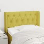 vidaXL Kopfteil mit Ohren Grün 83x16x78/88 cm Stoff