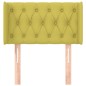 vidaXL Kopfteil mit Ohren Grün 83x16x78/88 cm Stoff