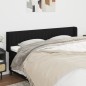vidaXL Kopfteil mit Ohren Schwarz 183x16x78/88 cm Stoff vidaXL Kopfteil mit Ohren Schwarz 183x16x78/88 cm Stoff