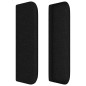 vidaXL Kopfteil mit Ohren Schwarz 183x16x78/88 cm Stoff vidaXL Kopfteil mit Ohren Schwarz 183x16x78/88 cm Stoff