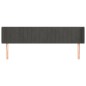 vidaXL Kopfteil mit Ohren Dunkelgrau 203x16x78/88 cm Samt vidaXL Kopfteil mit Ohren Dunkelgrau 203x16x78/88 cm Samt