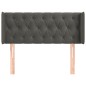 vidaXL Kopfteil mit Ohren Dunkelgrau 93x16x78/88 cm Samt vidaXL Kopfteil mit Ohren Dunkelgrau 93x16x78/88 cm Samt