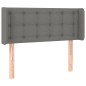 vidaXL Kopfteil mit Ohren Dunkelgrau 103x16x78/88 cm Stoff vidaXL Kopfteil mit Ohren Dunkelgrau 103x16x78/88 cm Stoff