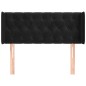 vidaXL Kopfteil mit Ohren Schwarz 93x16x78/88 cm Samt vidaXL Kopfteil mit Ohren Schwarz 93x16x78/88 cm Samt