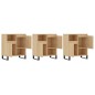 vidaXL Sideboards 3 Stk. Sonoma-Eiche Holzwerkstoff vidaXL Sideboards 3 Stk. Sonoma-Eiche Holzwerkstoff