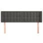 vidaXL Kopfteil mit Ohren Dunkelgrau 147x16x78/88 cm Samt vidaXL Kopfteil mit Ohren Dunkelgrau 147x16x78/88 cm Samt
