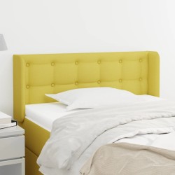vidaXL Kopfteil mit Ohren Grün 103x16x78/88 cm Stoff