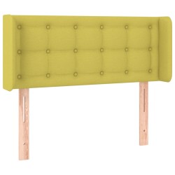vidaXL Kopfteil mit Ohren Grün 103x16x78/88 cm Stoff