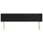 vidaXL Kopfteil mit Ohren Schwarz 203x16x78/88 cm Samt vidaXL Kopfteil mit Ohren Schwarz 203x16x78/88 cm Samt