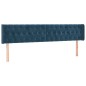 vidaXL Kopfteil mit Ohren Dunkelblau 183x16x78/88 cm Samt vidaXL Kopfteil mit Ohren Dunkelblau 183x16x78/88 cm Samt