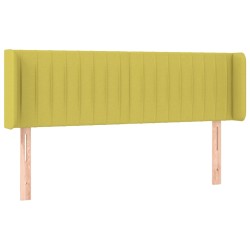 vidaXL Kopfteil mit Ohren Grün 147x16x78/88 cm Stoff
