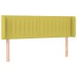 vidaXL Kopfteil mit Ohren Grün 147x16x78/88 cm Stoff