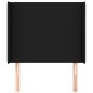 vidaXL Kopfteil mit Ohren Schwarz 103x16x118/128 cm Stoff vidaXL Kopfteil mit Ohren Schwarz 103x16x118/128 cm Stoff