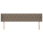 vidaXL Kopfteil mit Ohren Taupe 203x16x78/88 cm Stoff vidaXL Kopfteil mit Ohren Taupe 203x16x78/88 cm Stoff