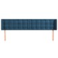vidaXL Kopfteil mit Ohren Dunkelblau 203x16x78/88 cm Samt vidaXL Kopfteil mit Ohren Dunkelblau 203x16x78/88 cm Samt