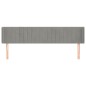 vidaXL Kopfteil mit Ohren Hellgrau 183x16x78/88 cm Samt vidaXL Kopfteil mit Ohren Hellgrau 183x16x78/88 cm Samt