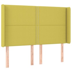 vidaXL Kopfteil mit Ohren Grün 147x16x118/128 cm Stoff