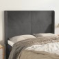 vidaXL Kopfteil mit Ohren Dunkelgrau 147x16x118/128 cm Samt vidaXL Kopfteil mit Ohren Dunkelgrau 147x16x118/128 cm Samt
