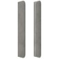 vidaXL Kopfteil mit Ohren Hellgrau 203x16x118/128 cm Samt vidaXL Kopfteil mit Ohren Hellgrau 203x16x118/128 cm Samt