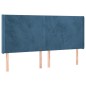 vidaXL Kopfteil mit Ohren Dunkelblau 203x16x118/128 cm Samt vidaXL Kopfteil mit Ohren Dunkelblau 203x16x118/128 cm Samt