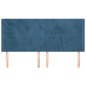 vidaXL Kopfteil mit Ohren Dunkelblau 203x16x118/128 cm Samt vidaXL Kopfteil mit Ohren Dunkelblau 203x16x118/128 cm Samt
