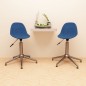 Esszimmerstühle 2 Stk. Drehbar Blau Stoff Esszimmerstühle 2 Stk. Drehbar Blau Stoff