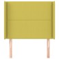 vidaXL Kopfteil mit Ohren Grün 103x16x118/128 cm Stoff vidaXL Kopfteil mit Ohren Grün 103x16x118/128 cm Stoff