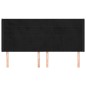 vidaXL Kopfteil mit Ohren Schwarz 183x16x118/128 cm Samt