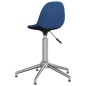 Esszimmerstühle 2 Stk. Drehbar Blau Stoff Esszimmerstühle 2 Stk. Drehbar Blau Stoff
