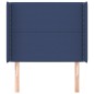 vidaXL Kopfteil mit Ohren Blau 103x16x118/128 cm Stoff vidaXL Kopfteil mit Ohren Blau 103x16x118/128 cm Stoff