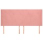 vidaXL Kopfteil mit Ohren Rosa 183x16x118/128 cm Samt vidaXL Kopfteil mit Ohren Rosa 183x16x118/128 cm Samt