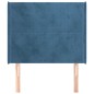 vidaXL Kopfteil mit Ohren Dunkelblau 103x16x118/128 cm Samt vidaXL Kopfteil mit Ohren Dunkelblau 103x16x118/128 cm Samt