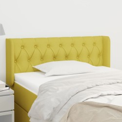 vidaXL Kopfteil mit Ohren Grün 103x16x78/88 cm Stoff