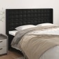 vidaXL Kopfteil mit Ohren Schwarz 203x16x118/128 cm Kunstleder vidaXL Kopfteil mit Ohren Schwarz 203x16x118/128 cm Kunstleder