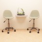 Esszimmerstühle 2 Stk. Drehbar Creme Stoff Esszimmerstühle 2 Stk. Drehbar Creme Stoff