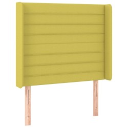 vidaXL Kopfteil mit Ohren Grün 83x16x118/128 cm Stoff