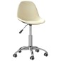 Esszimmerstühle 2 Stk. Drehbar Creme Stoff Esszimmerstühle 2 Stk. Drehbar Creme Stoff