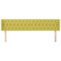 vidaXL Kopfteil mit Ohren Grün 203x16x78/88 cm Stoff vidaXL Kopfteil mit Ohren Grün 203x16x78/88 cm Stoff