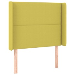 vidaXL Kopfteil mit Ohren Grün 93x16x118/128 cm Stoff
