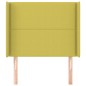 vidaXL Kopfteil mit Ohren Grün 93x16x118/128 cm Stoff