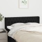 vidaXL Kopfteil mit Ohren Schwarz 163x16x78/88 cm Stoff vidaXL Kopfteil mit Ohren Schwarz 163x16x78/88 cm Stoff