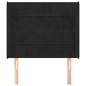 vidaXL Kopfteil mit Ohren Schwarz 93x16x118/128 cm Samt vidaXL Kopfteil mit Ohren Schwarz 93x16x118/128 cm Samt